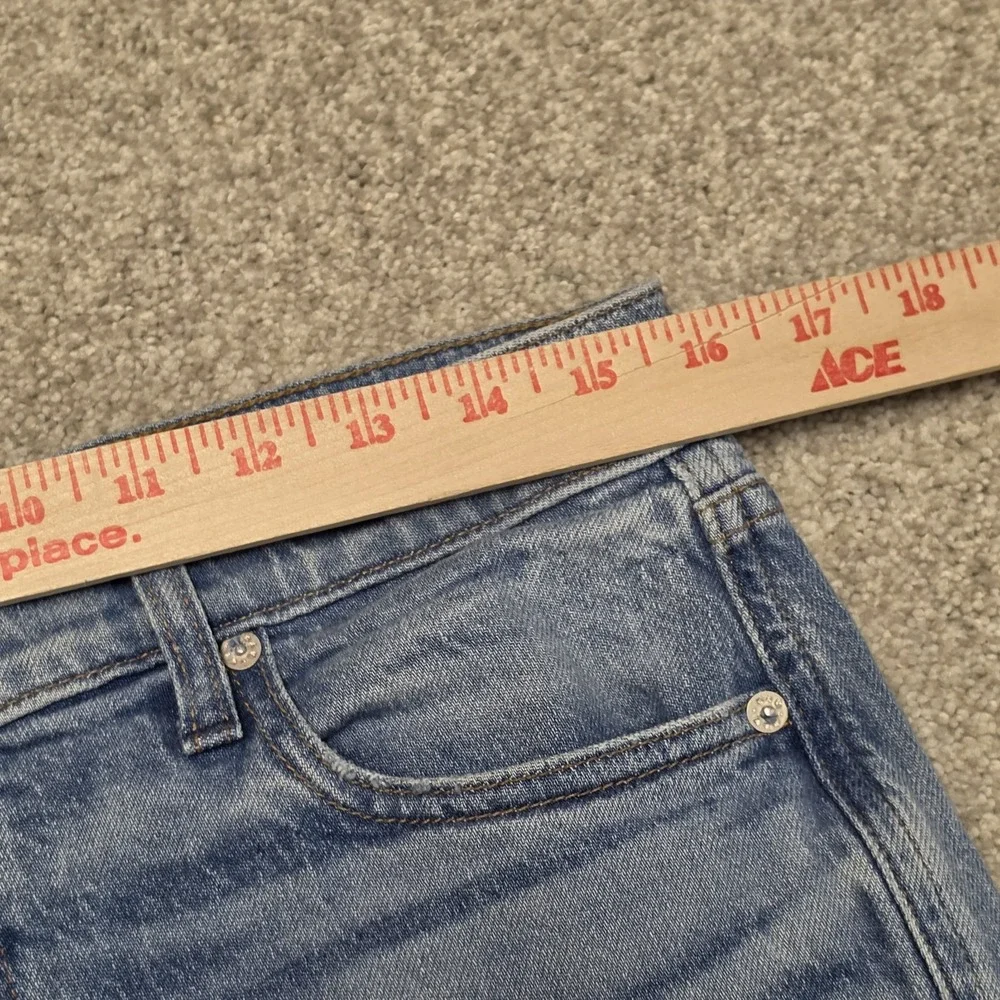 AYR The Roadie Wide Leg Jeans Light Wash Blue High Rise Denim Size 29 Womens